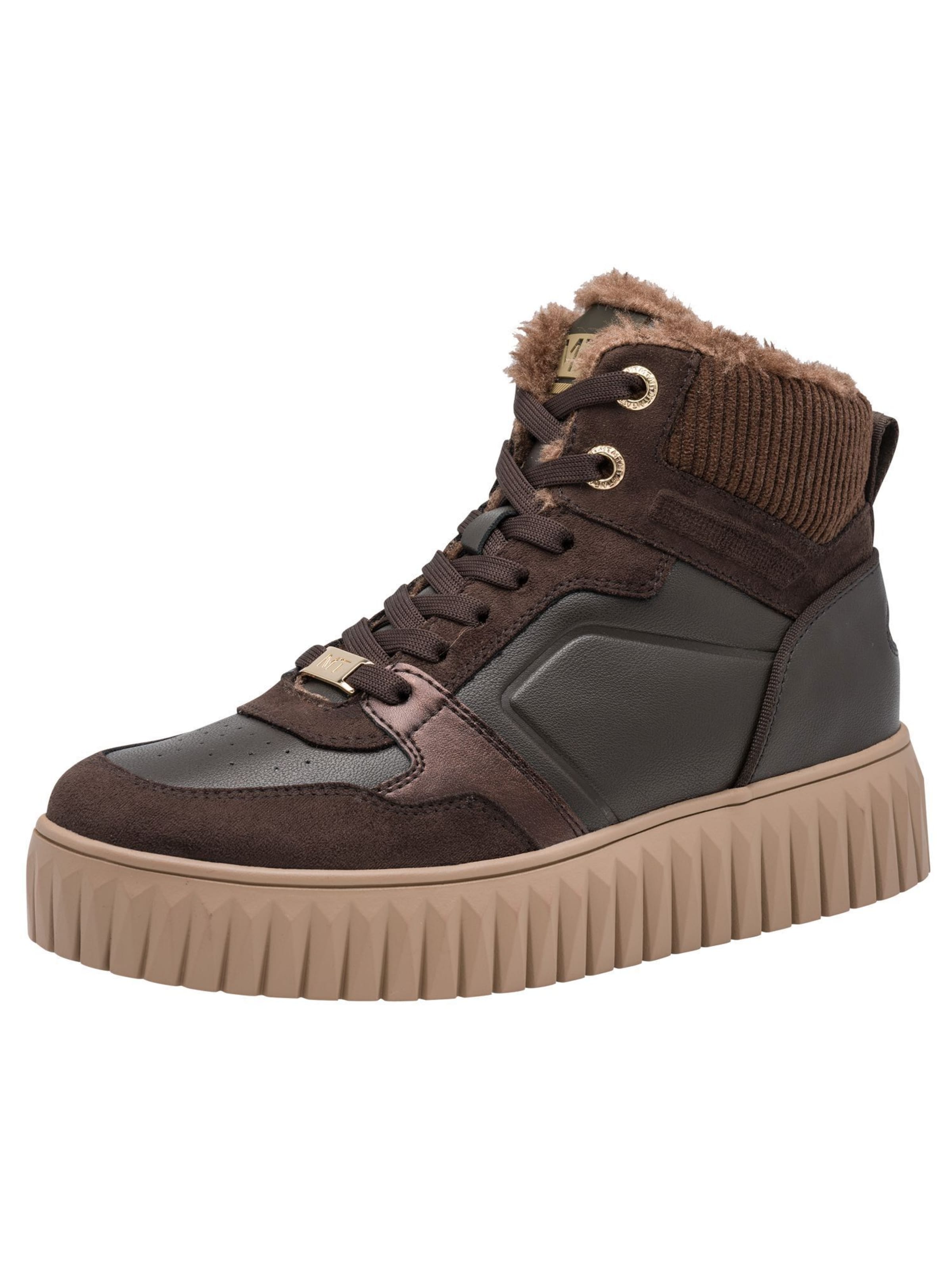 Bottines à lacets MARCO TOZZI en marron : devant