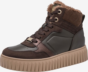 Bottines à lacets MARCO TOZZI en marron : devant
