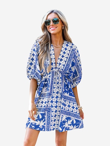Cupshe Strandkleid 'CAA05A4B106SC'‌‌‌‌‌‌‌‌‌‌ in Blau: Vorderseite