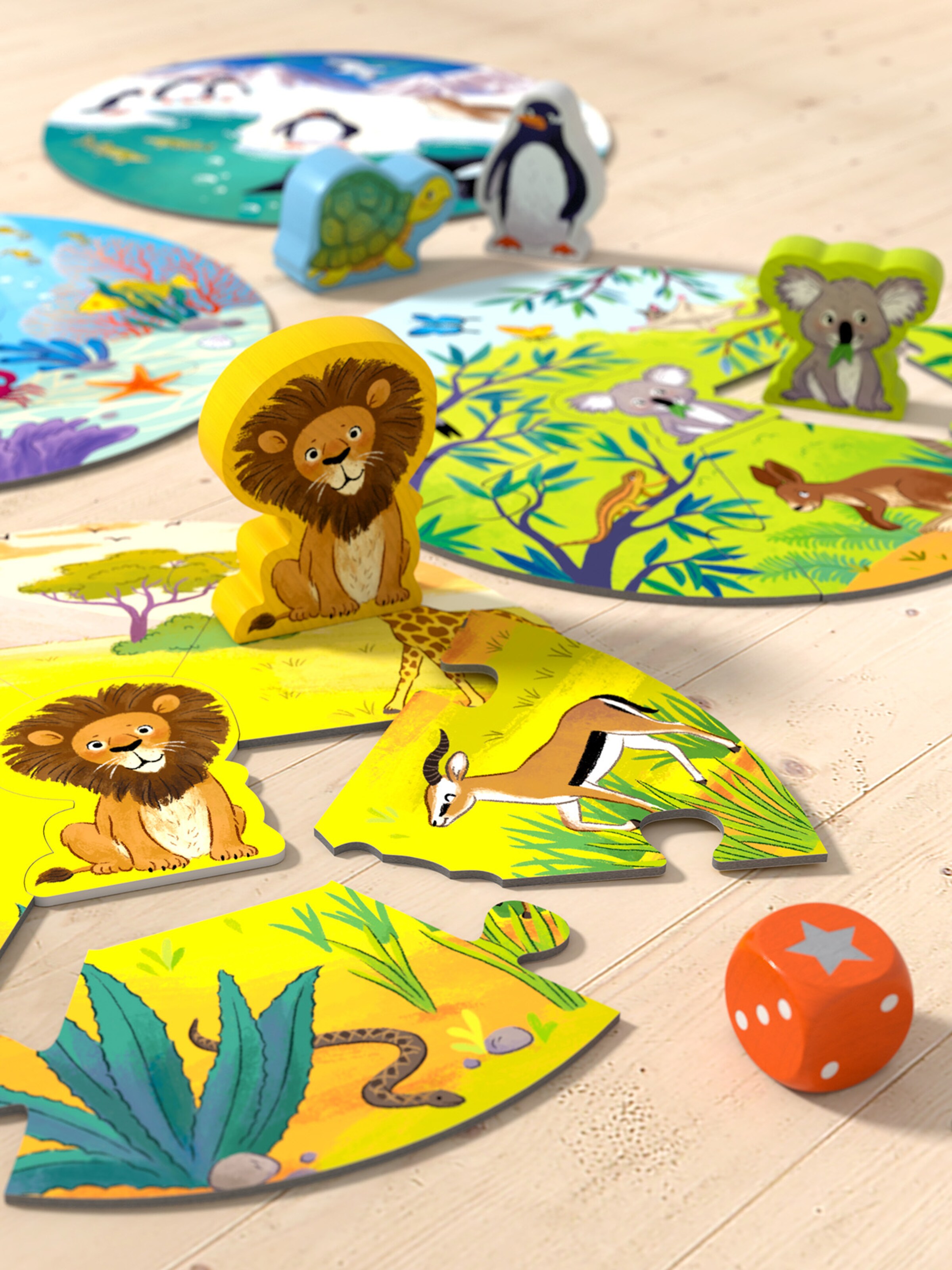 HABA Game ' Wo leben Löwe & Co.? ' in Mixed colours