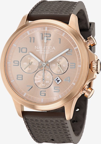 Montre à affichage analogique 'BLUEOCEAN' NAUTICA en marron : devant