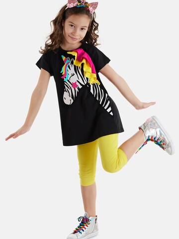 Denokids Tracksuit 'Zebracorn' in Black: front
