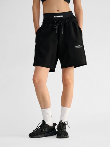 Regular Pantalon 'Tech Fleece' Hummel en noir : devant