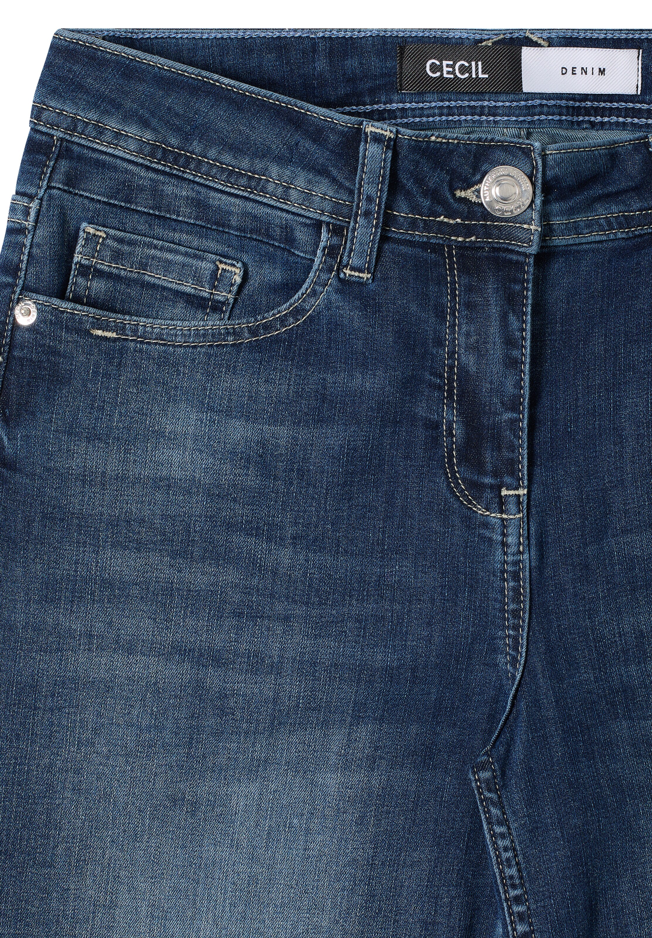 CECIL Loosefit Jeans in Blau