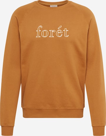 forét Sweatshirt in Bruin: voorkant