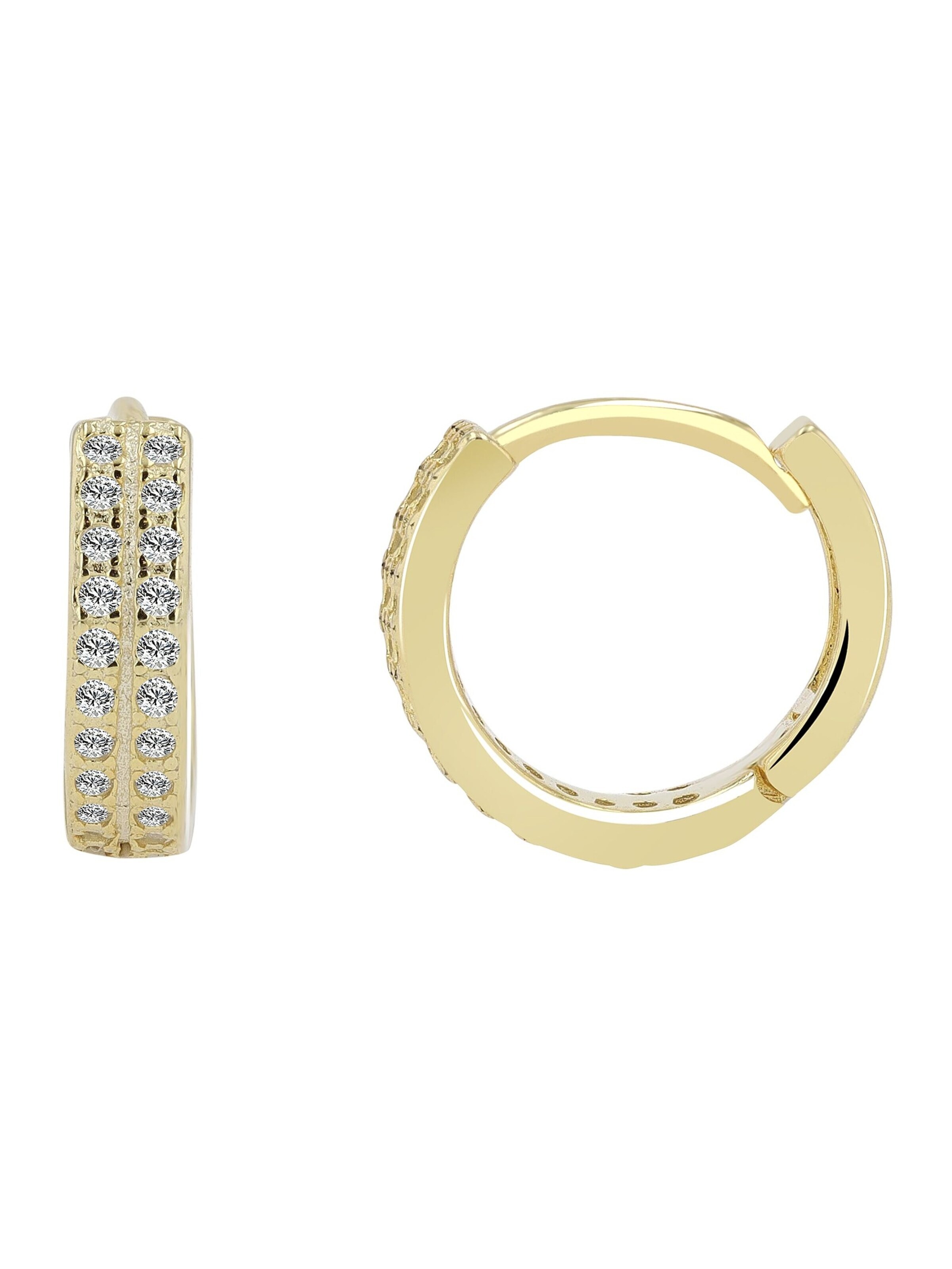 Akzent Earrings '"Ylva" aus 925 Sterlingsilber, rhodiniert, langlebig' in Gold
