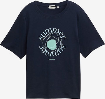 TOM TAILOR Shirt in Blauw: voorkant