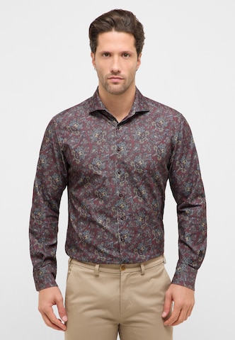 ETERNA Regular fit Zakelijk overhemd in Rood: voorkant