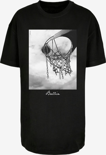 Maglia extra large 'Ballin 2.0' Mister Tee di colore grigio / nero / bianco, Visualizzazione prodotti