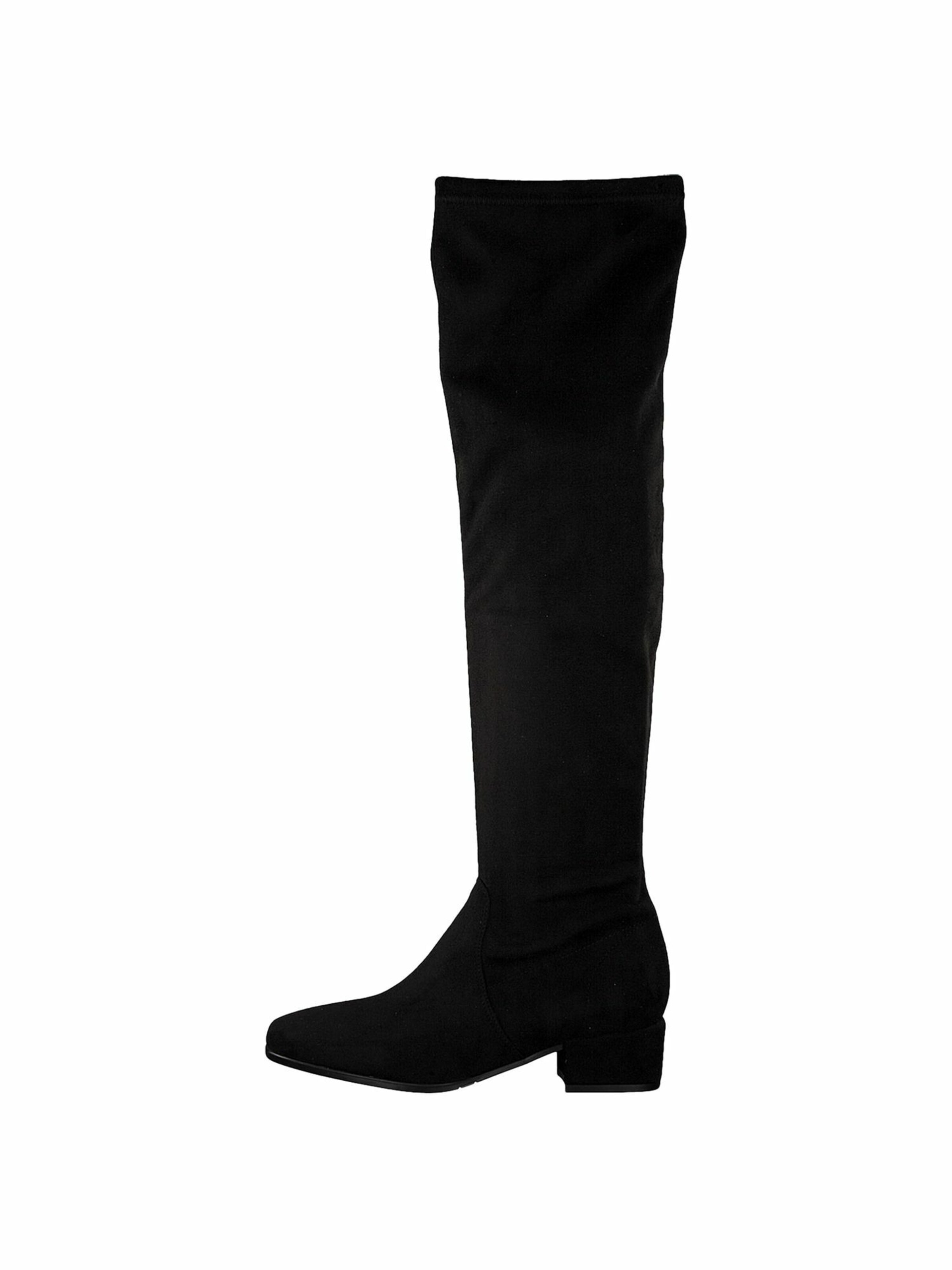 TAMARIS Over the Knee Boots in Black | ABOUT YOU