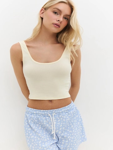 No Matter What Top – béžová: přední strana