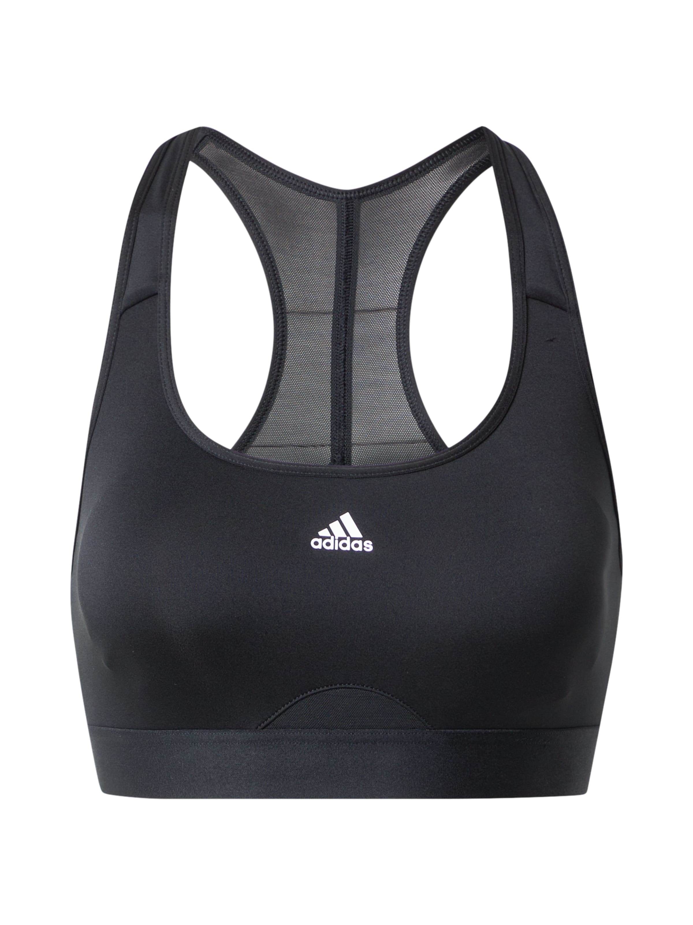 Bustino Reggiseno sportivo 'Powerreact' di ADIDAS PERFORMANCE in nero: frontale