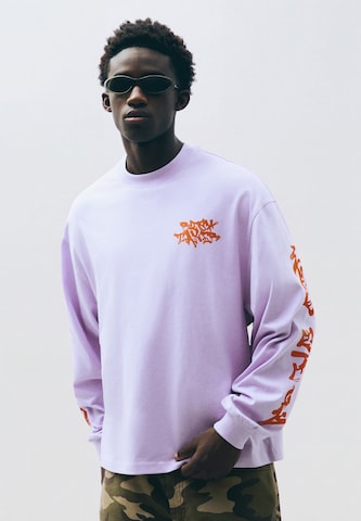 Bershka Póló - lila: elől