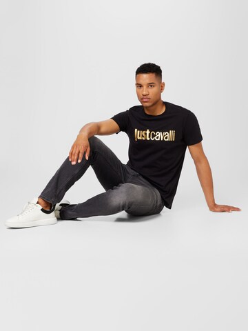 Just Cavalli Тениска в черно