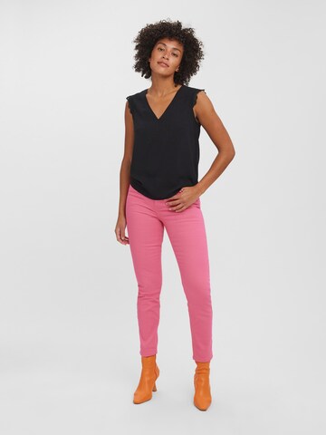 VERO MODA Blouse 'Nanna' in Zwart