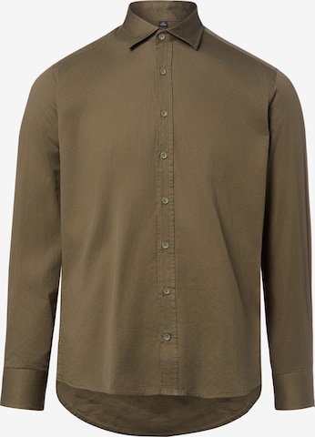 Chemise Nils Sundström en marron : devant