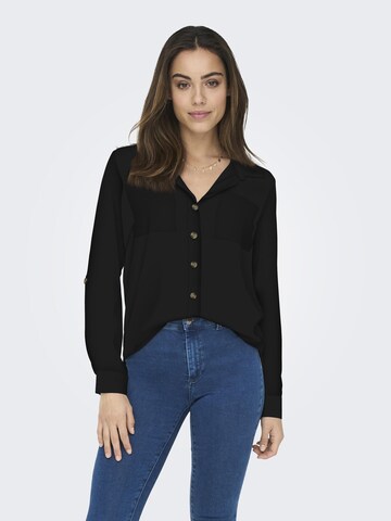 ONLY Blouse 'YASMIN' in Zwart: voorkant