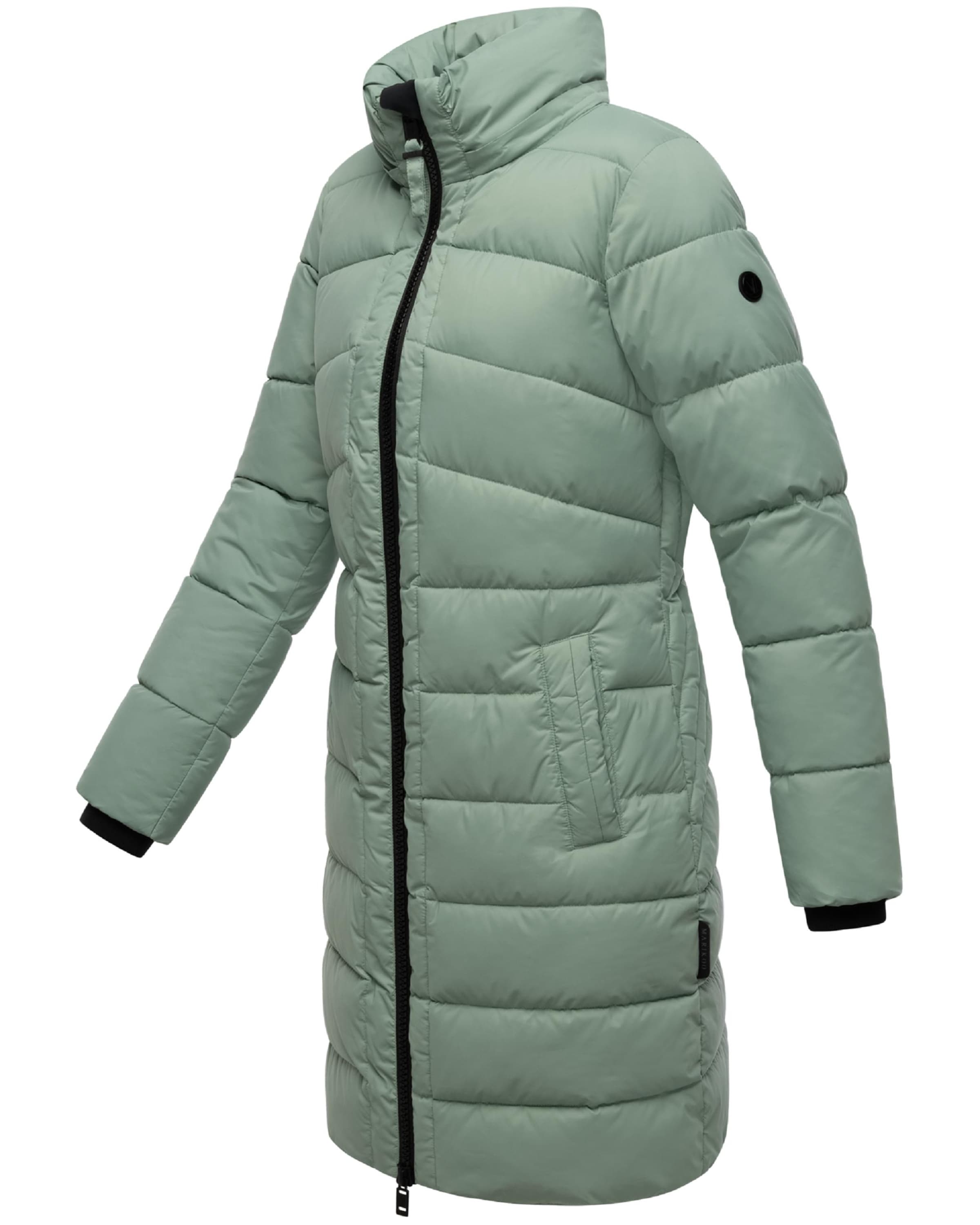 MARIKOO Płaszcz zimowy 'Kaltnäschen 16' w kolorze zielony