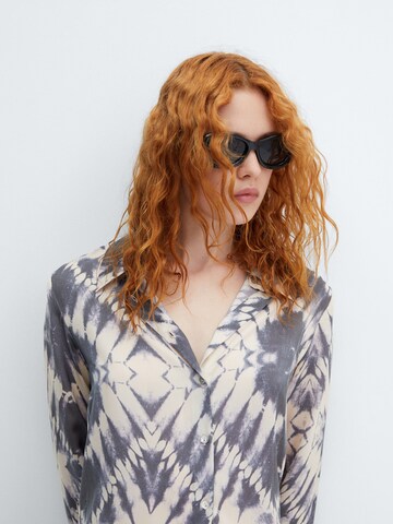 MANGO Blouse 'PRISMA' in Lila
