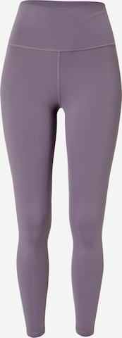 Athlecia Skinny Workout Pants 'GABY' in Purple: front