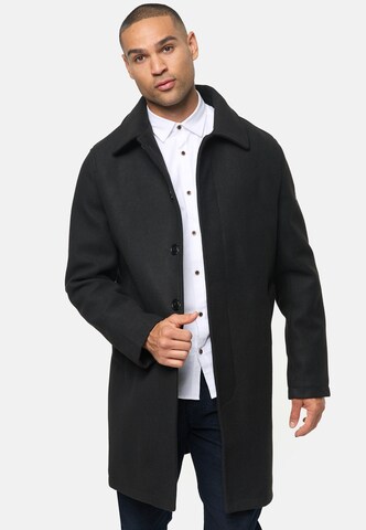 INDICODE JEANS Between-Seasons Coat 'Grandrim' in Black