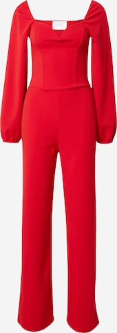 SISTERS POINT Jumpsuit 'No-Ju' in Red: front