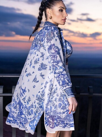JIORO Shirt 'ASIA SKY' in Blue