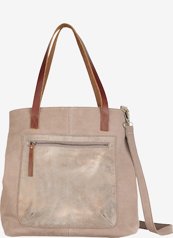 Curuba Shopper 'Rogen' in Beige: voorkant