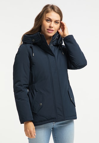 Usha Winterjas in Blauw: voorkant