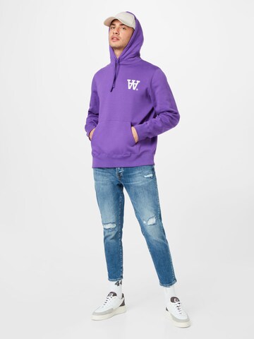 WOOD WOOD Sweatshirt 'Ian' in Purple