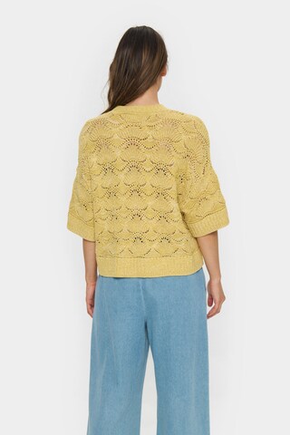SAINT TROPEZ Pullover 'SZJustine' in Gelb