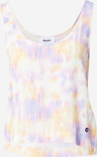 Brava Fabrics Top in hellgelb / lila / weiß, Produktansicht