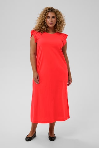 KAFFE CURVE Dress 'KCcaline' in Red: front