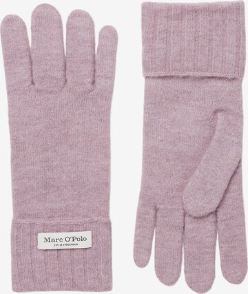 Marc O'Polo Full Finger Gloves in Purple: front