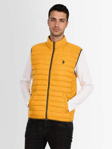 U.S. POLO ASSN. Vest in Yellow: front