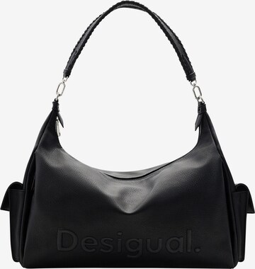 Desigual - Bolso de hombro 'Brasilia' en negro: frente