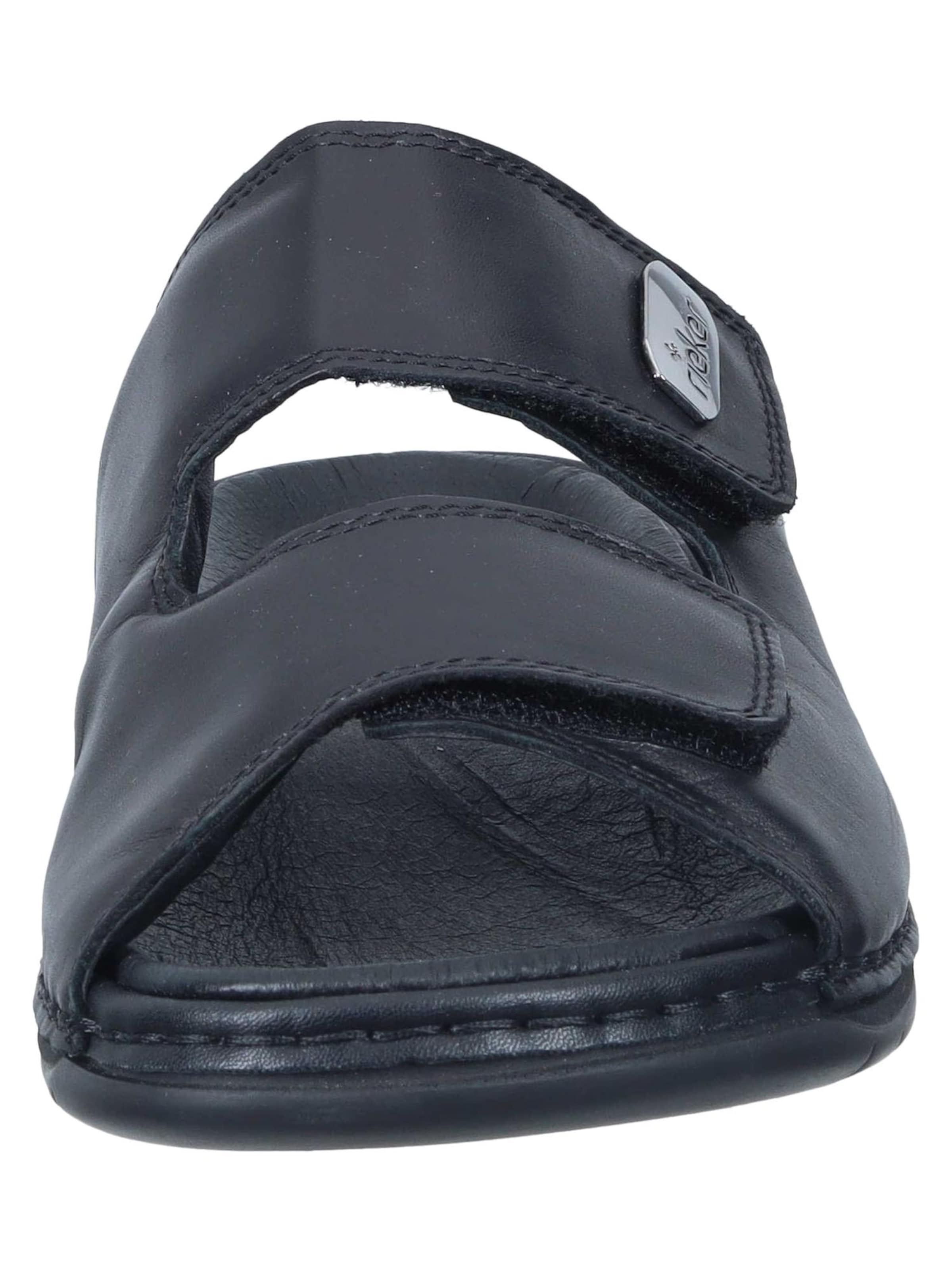 Rieker Pantolette 'Basic' in Schwarz