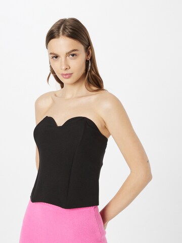 Oval Square Top 'Town' in Black: front