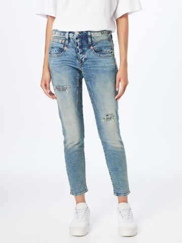 Herrlicher Slimfit Jeans 'Shyra' in Blauw: voorkant