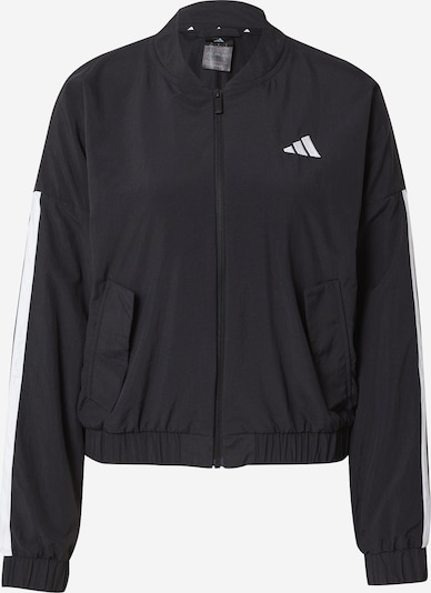 ADIDAS SPORTSWEAR Sportska jakna 'Essentials' u crna / bijela, Pregled proizvoda