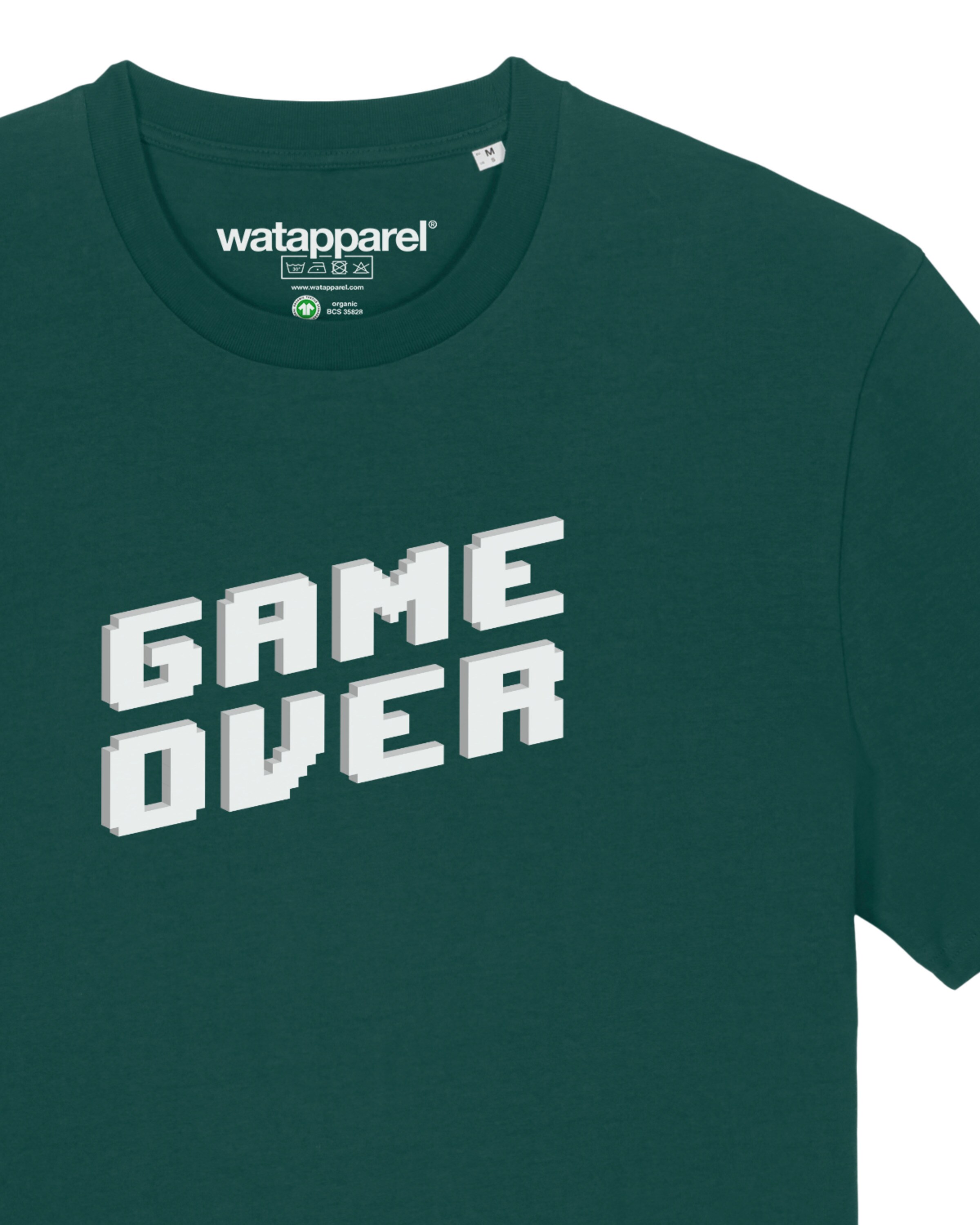 Maglietta 'Game Over' di Watapparel in verde