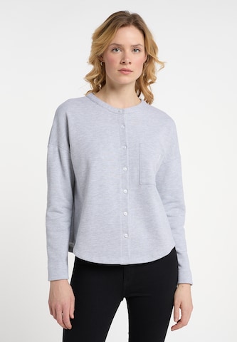 DreiMaster Maritim Sweat jacket in Grey: front