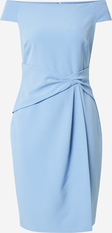 Robe de cocktail Lauren Ralph Lauren en bleu : devant