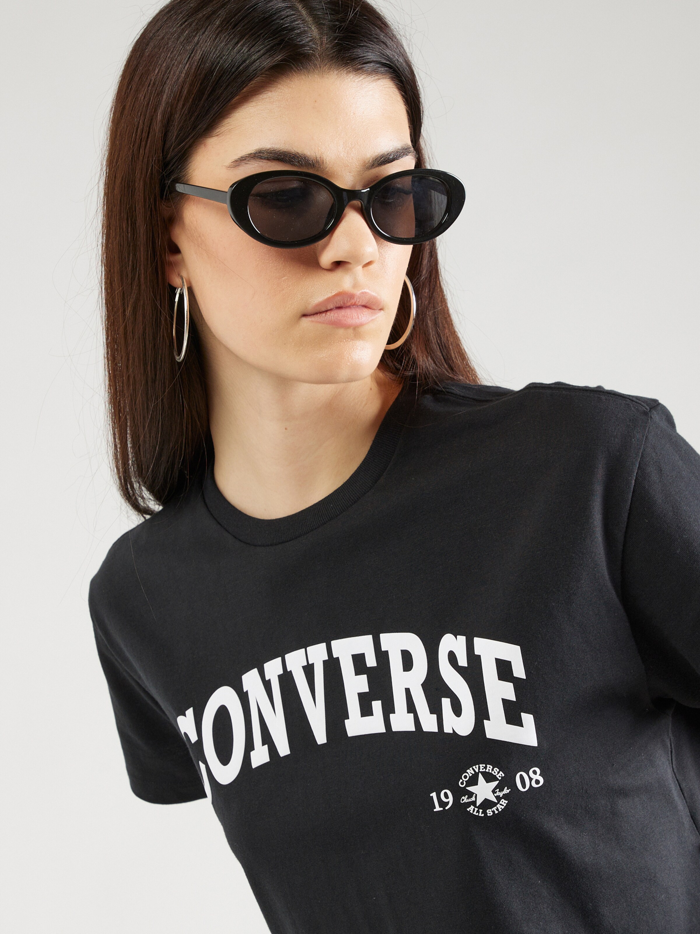 CONVERSE Shirt Retro Chuck in Black ABOUT YOU