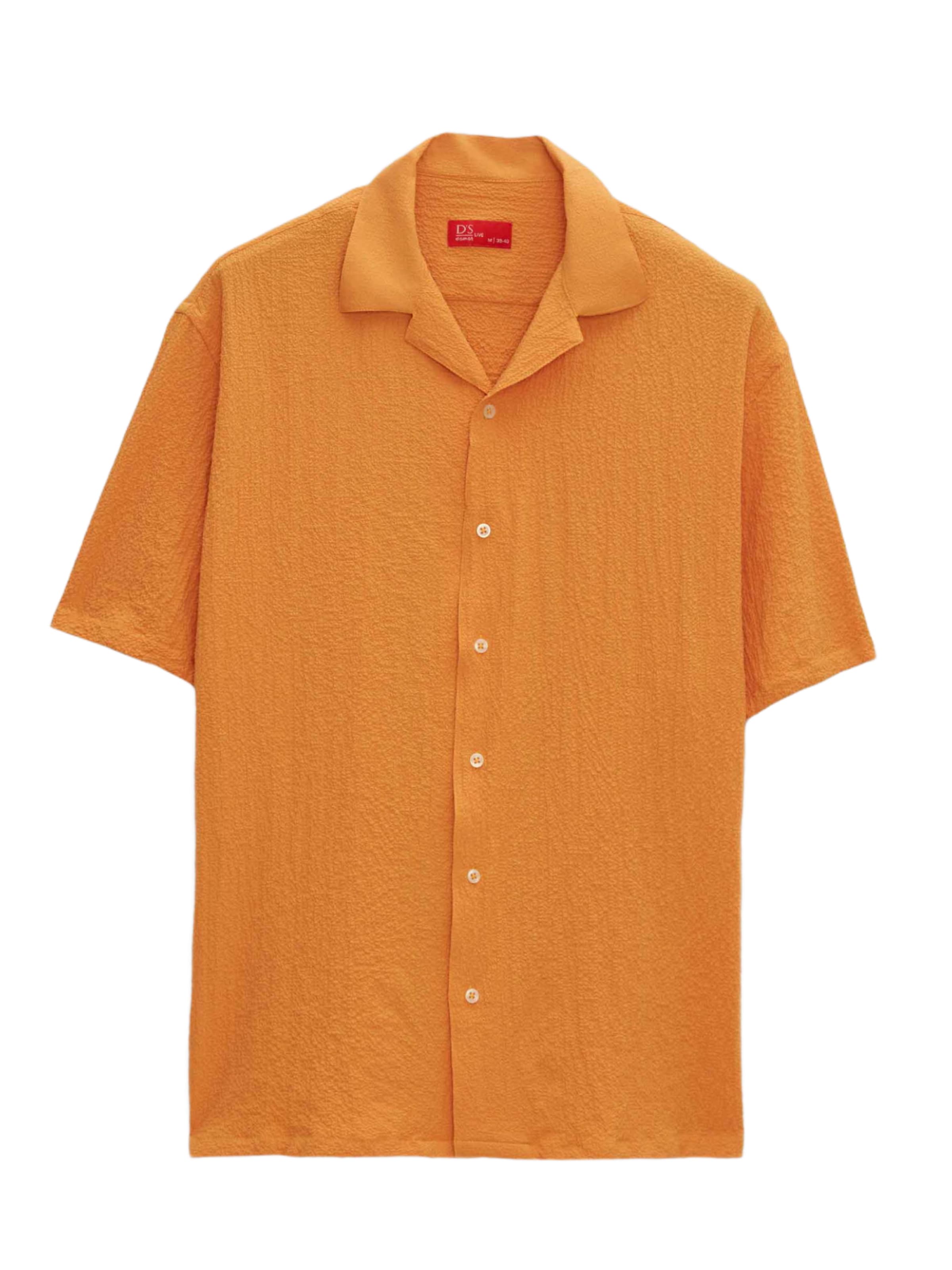 D’S Damat Regular fit Button Up Shirt in Orange: front