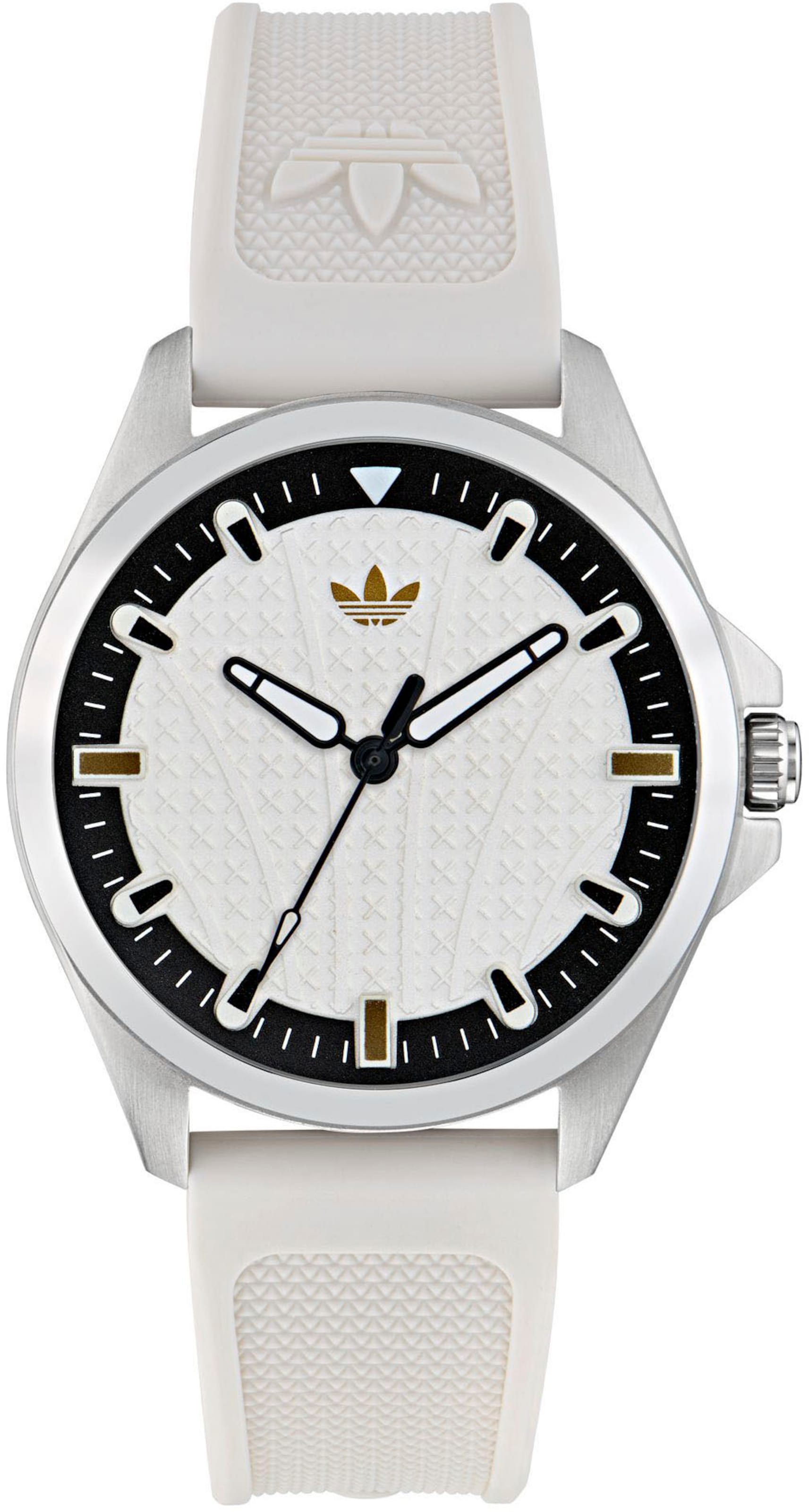 ADIDAS ORIGINALS Analoog horloge in Wit: voorkant