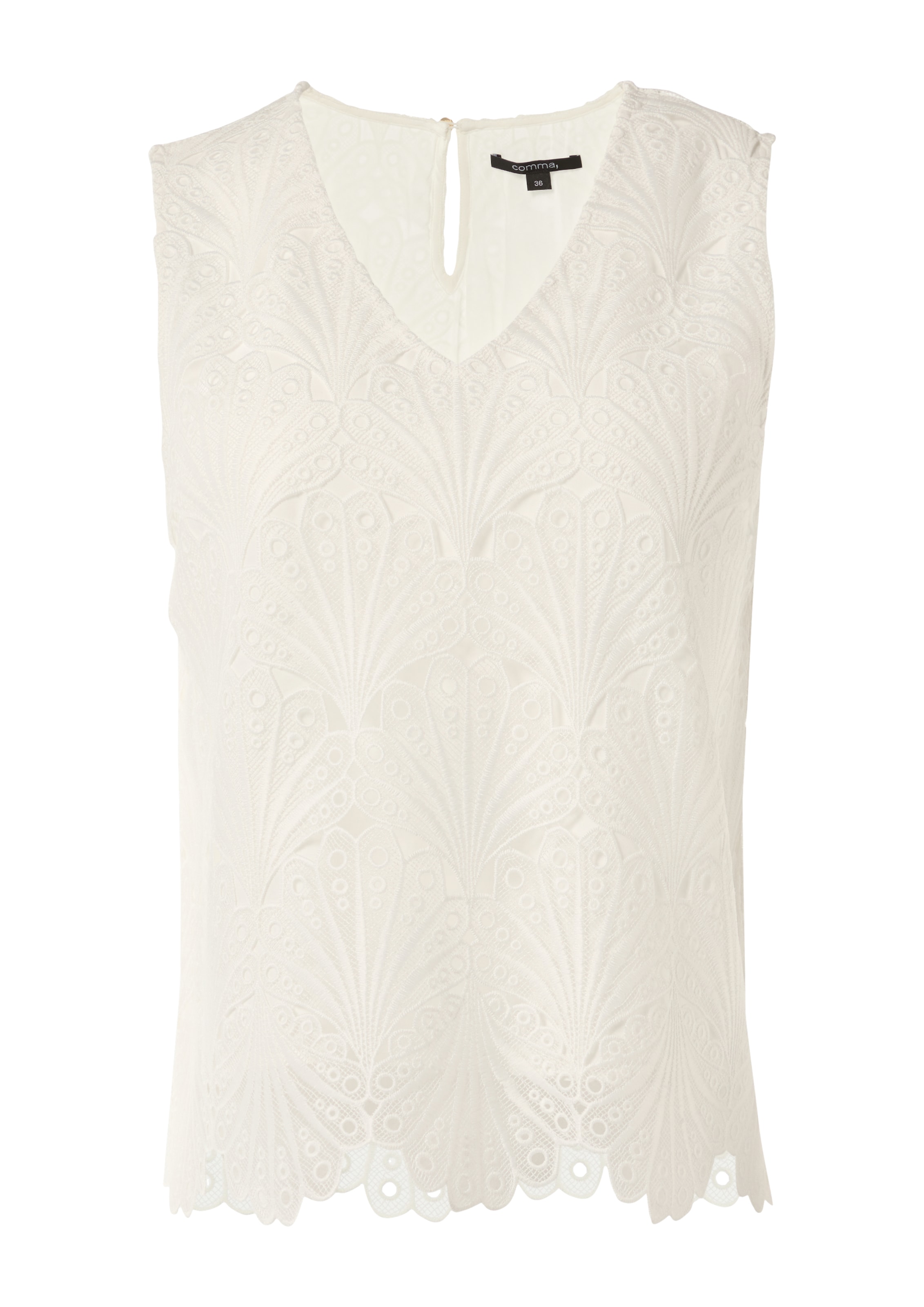 COMMA Bluse in Weiß: Vorderseite