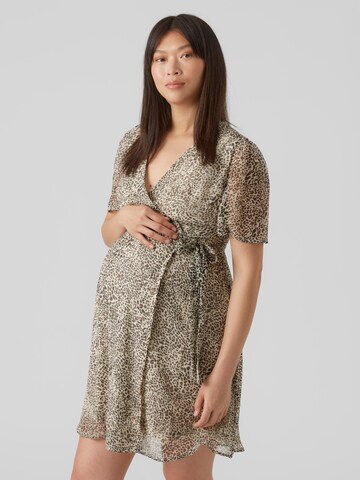 Vero Moda Maternity - Vestido 'Smilla' em bege: frente
