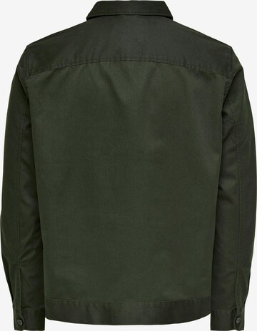 Only & Sons Prehodna jakna 'Toby' | zelena barva