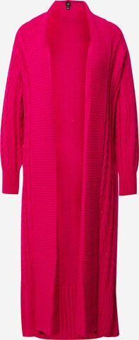 Cardigan 'CABLE' River Island en rose : devant